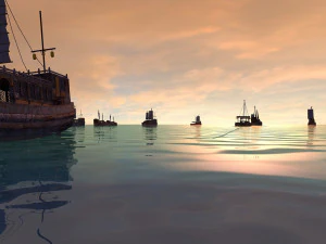 fleet going out to sea 3D Model