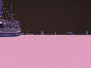 fleet going out to sea 3Dモデル
