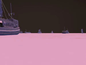 fleet going out to sea 3D Model