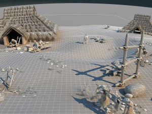 primitive tribe 3D Model