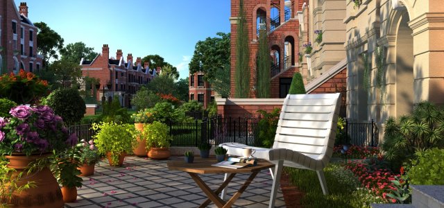 villa Modello 3D .c4d .max .obj .3ds .fbx .stl .blend 