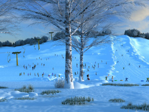 ski facility 3D Model