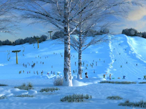 ski facility 3D Model