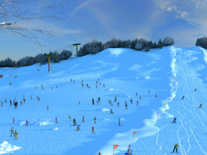 ski facility 3D Model