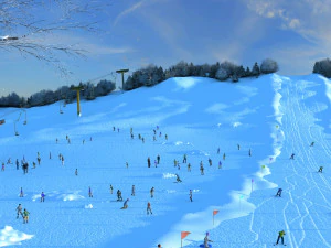 ski facility 3D Model
