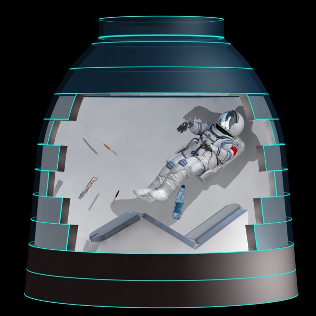 astronaut Modèle 3D .c4d .max .obj .3ds .fbx .stl .blend 