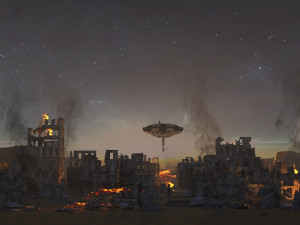 spaceship 3Dモデル