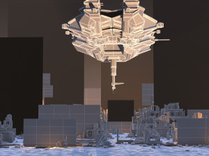 spaceship 3D Model