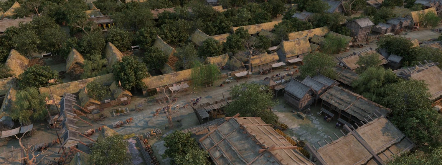 ancient village 3D Model .c4d .max .obj .3ds .fbx .stl .blend 