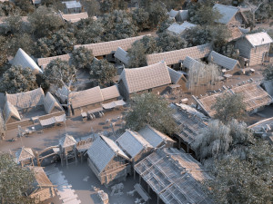 ancient village Modèle 3D