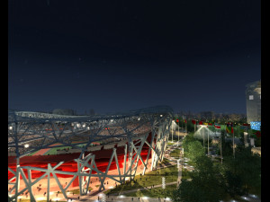 birds nest stadium Model 3D