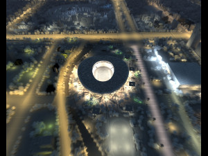 birds nest stadium Model 3D