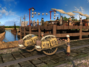 barge train 3D Model