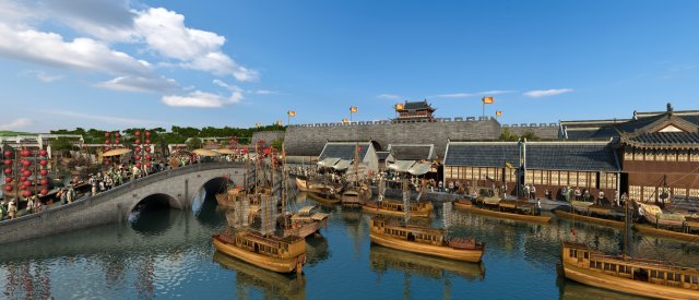 barge train Modelo 3D .c4d .max .obj .3ds .fbx .stl .blend 