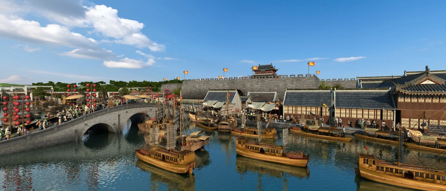 barge train 3D Model .c4d .max .obj .3ds .fbx .stl .blend