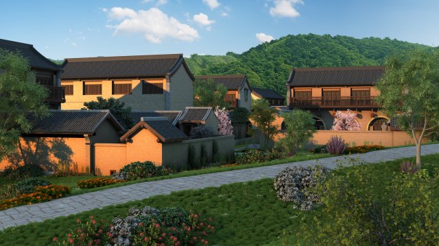 rural 3D Model .c4d .max .obj .3ds .fbx .stl .blend 