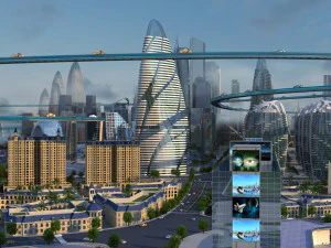 futuristic city 3D Model