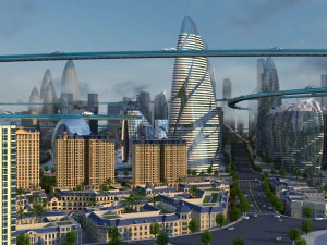 futuristic city 3D Model