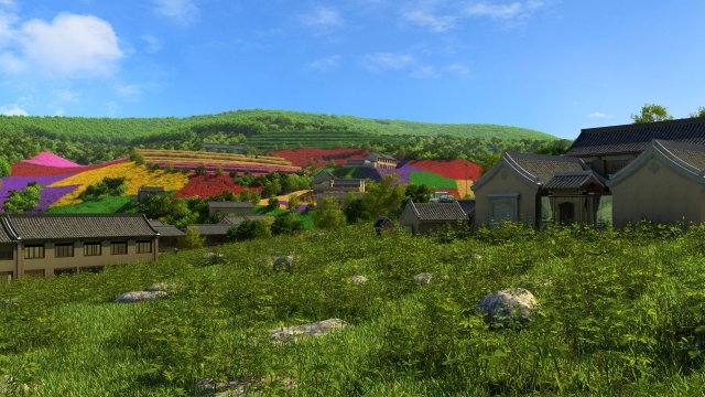 mountain village 3Dモデル .c4d .max .obj .3ds .fbx .stl .blend 