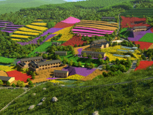 mountain village 3Dモデル