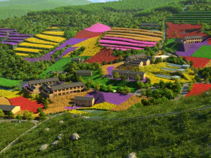 mountain village 3D Model