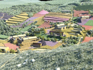 mountain village 3Dモデル