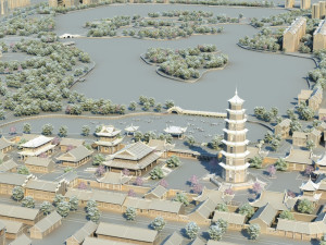 city park Modelo 3D