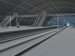 train station 3D Model