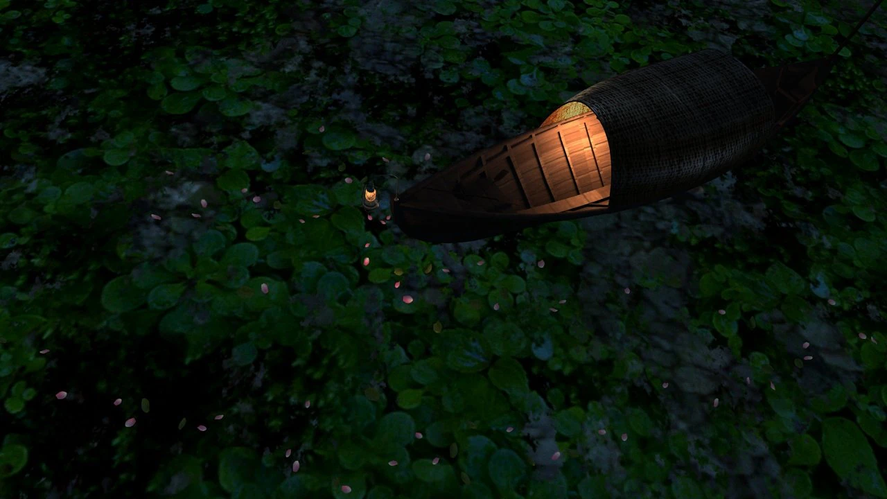 small wooden boat 3D Model .c4d .max .obj .3ds .fbx .stl .blend