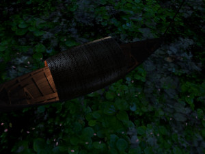 small wooden boat 3D Model