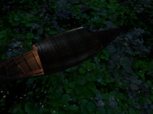 small wooden boat 3D Model
