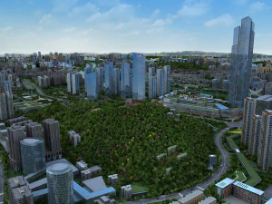 都市公園 3Dモデル