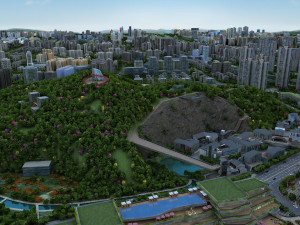 city park Modelo 3D