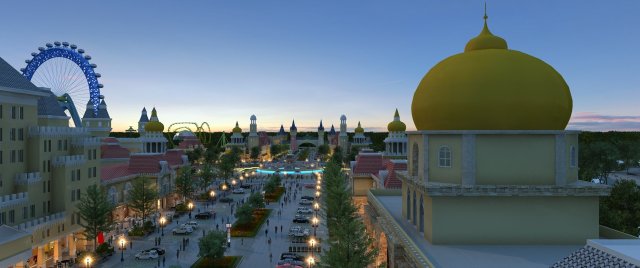 amusement park 3D 模型 .c4d .max .obj .3ds .fbx .stl .blend 