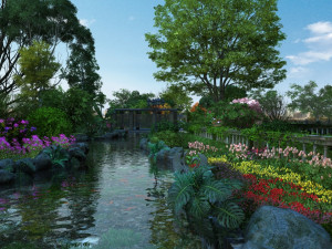 garden Model 3D