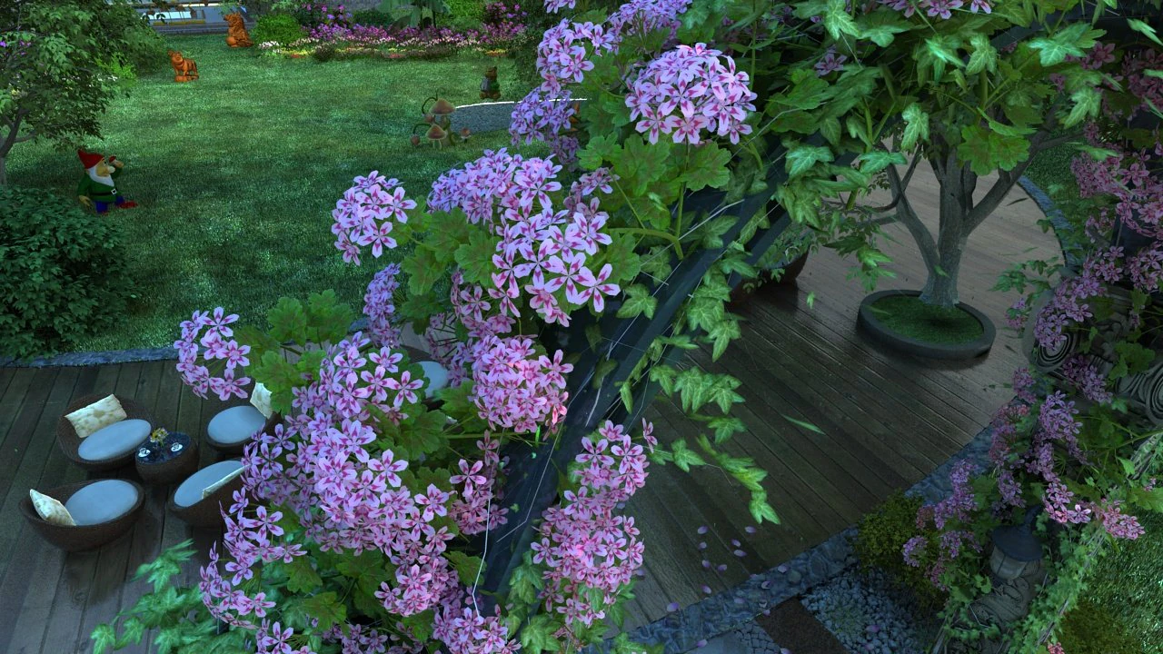 garden 3D Model .c4d .max .obj .3ds .fbx .stl .blend 