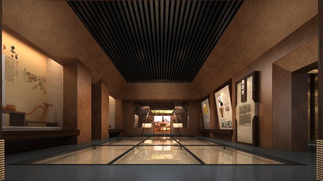 museum Modello 3D .c4d .max .obj .3ds .fbx .stl .blend