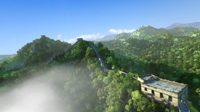 great wall Modelo 3D .c4d .max .obj .3ds .fbx .stl .blend 