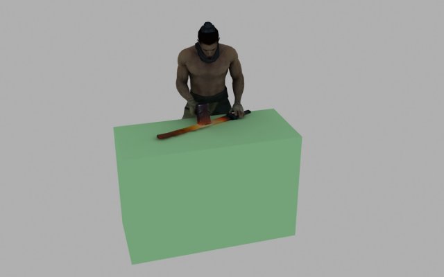 blacksmith Modello 3D .c4d .max .obj .3ds .fbx .stl .blend 