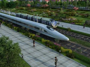 high-speed rail 3D Model