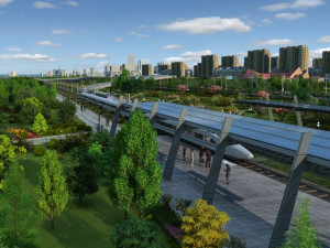 high-speed rail Modèle 3D