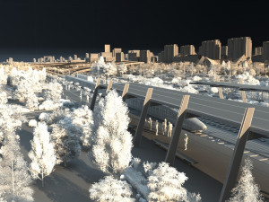 high-speed rail Modèle 3D