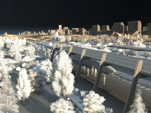 high-speed rail 3D Model