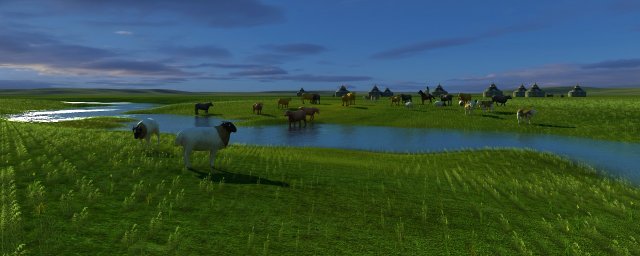 livestock herd 3D 模型 .c4d .max .obj .3ds .fbx .stl .blend 