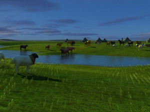 livestock herd Modelo 3D
