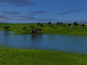 livestock herd 3D 模型