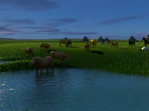 livestock herd 3D Model