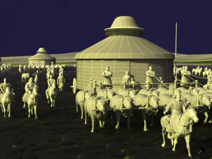 tribal migration 3D Model