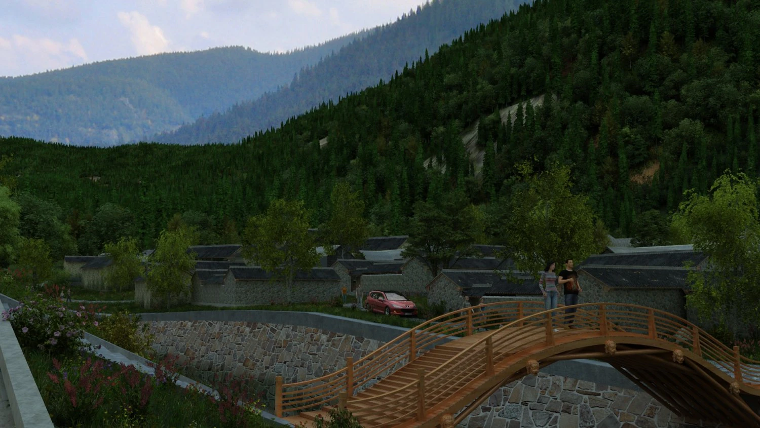 rural 3D Model .c4d .max .obj .3ds .fbx .stl .blend 