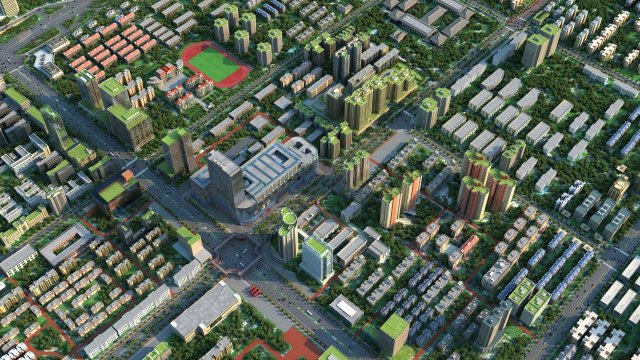 city building Model 3D .c4d .max .obj .3ds .fbx .stl .blend 